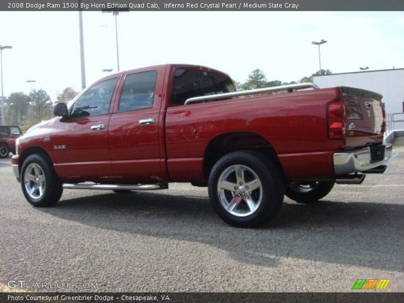 Inferno Red Crystal Pearl / Medium Slate Gray 2008 Dodge Ram 1500 Big Horn Edition Quad Cab