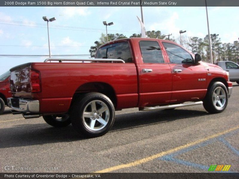  2008 Ram 1500 Big Horn Edition Quad Cab Inferno Red Crystal Pearl