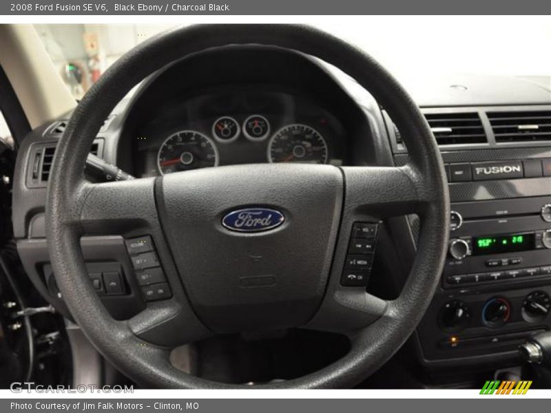Black Ebony / Charcoal Black 2008 Ford Fusion SE V6