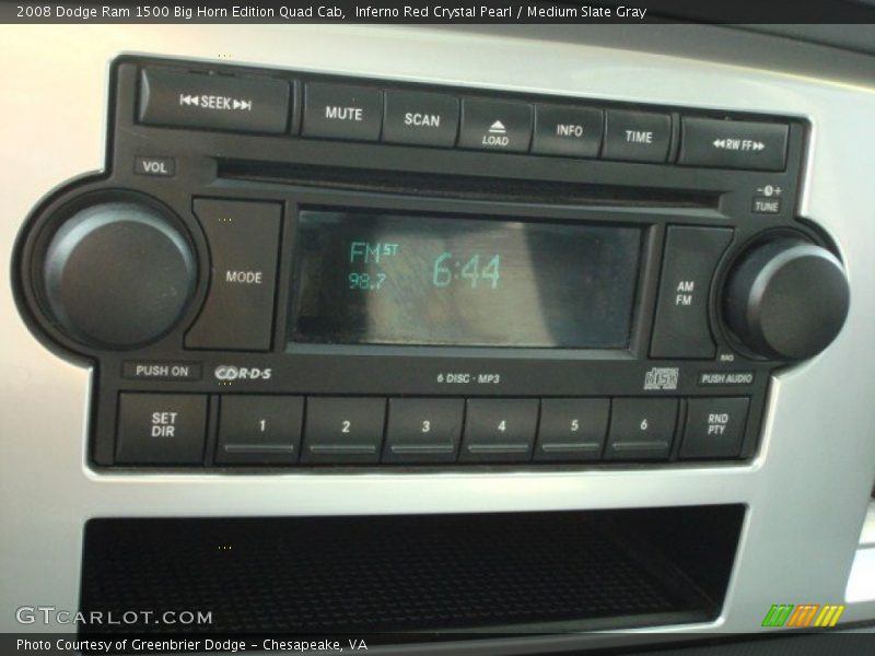 Inferno Red Crystal Pearl / Medium Slate Gray 2008 Dodge Ram 1500 Big Horn Edition Quad Cab