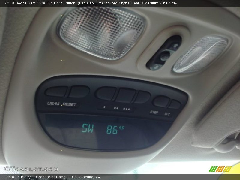 Inferno Red Crystal Pearl / Medium Slate Gray 2008 Dodge Ram 1500 Big Horn Edition Quad Cab