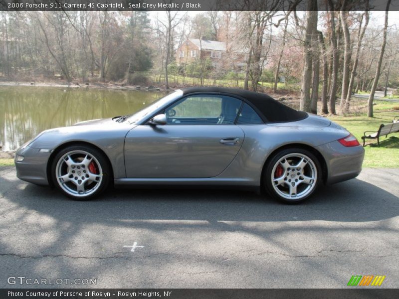 Seal Grey Metallic / Black 2006 Porsche 911 Carrera 4S Cabriolet