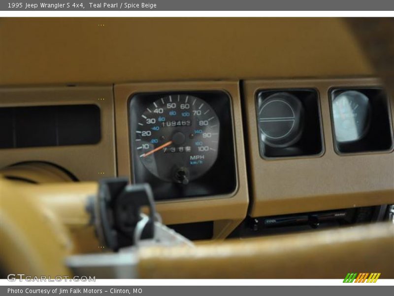 Teal Pearl / Spice Beige 1995 Jeep Wrangler S 4x4