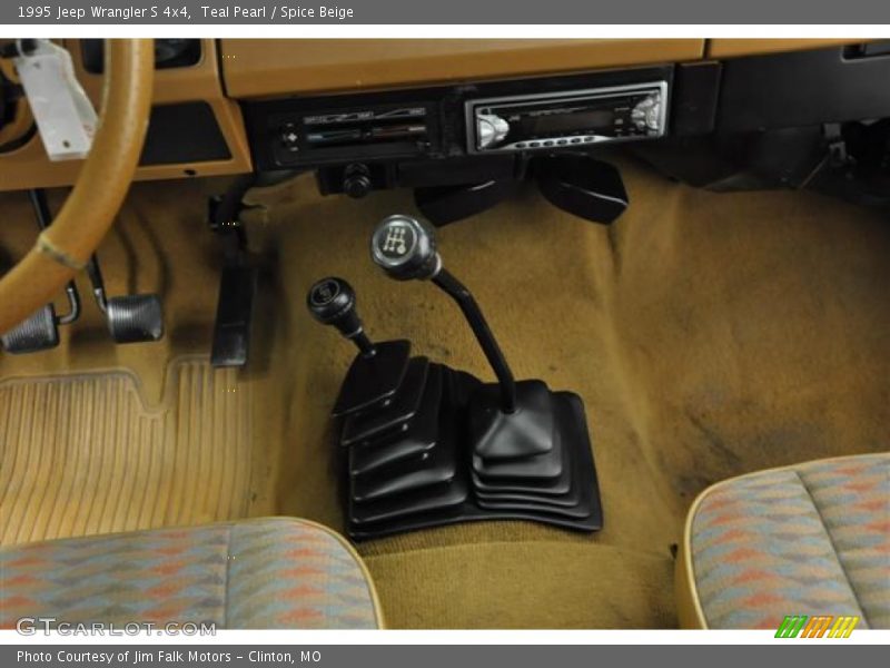 Teal Pearl / Spice Beige 1995 Jeep Wrangler S 4x4