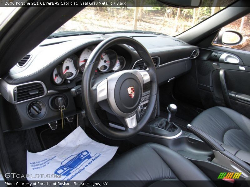 Seal Grey Metallic / Black 2006 Porsche 911 Carrera 4S Cabriolet