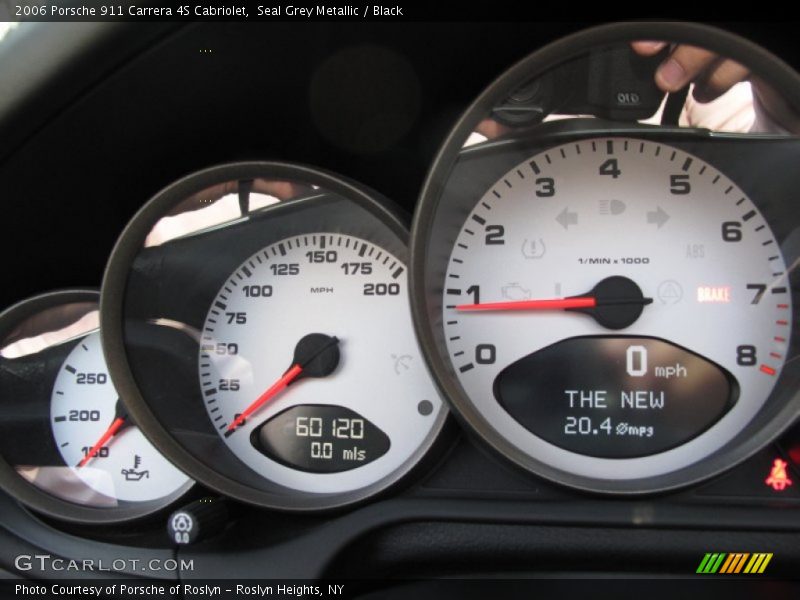 Seal Grey Metallic / Black 2006 Porsche 911 Carrera 4S Cabriolet