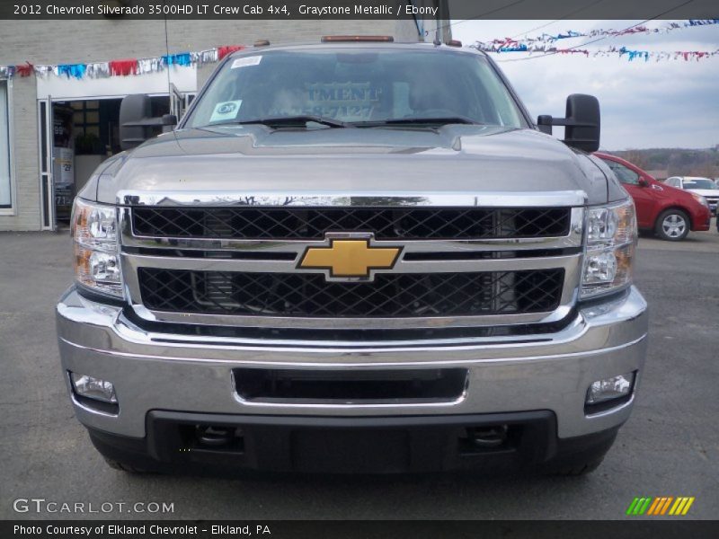 Graystone Metallic / Ebony 2012 Chevrolet Silverado 3500HD LT Crew Cab 4x4