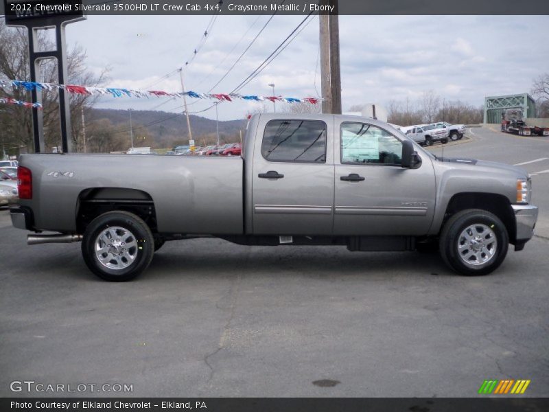 Graystone Metallic / Ebony 2012 Chevrolet Silverado 3500HD LT Crew Cab 4x4