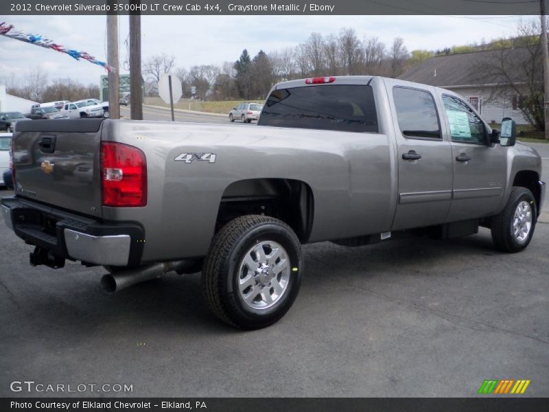 Graystone Metallic / Ebony 2012 Chevrolet Silverado 3500HD LT Crew Cab 4x4