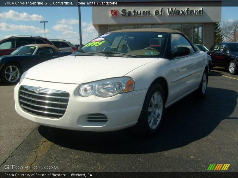 Stone White / Sandstone 2004 Chrysler Sebring GTC Convertible