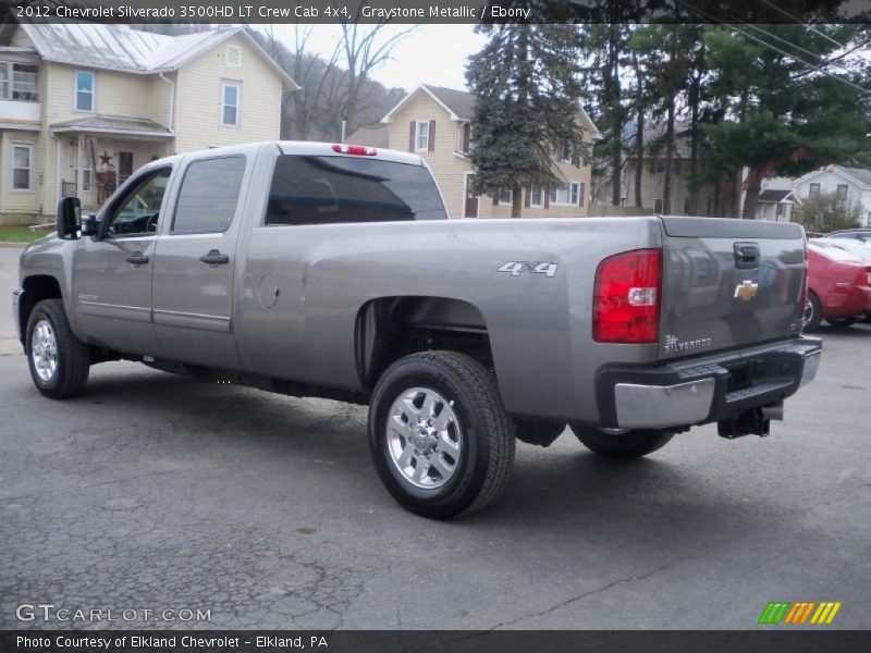 Graystone Metallic / Ebony 2012 Chevrolet Silverado 3500HD LT Crew Cab 4x4