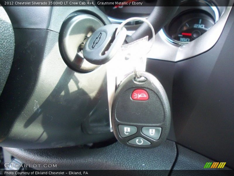 Graystone Metallic / Ebony 2012 Chevrolet Silverado 3500HD LT Crew Cab 4x4
