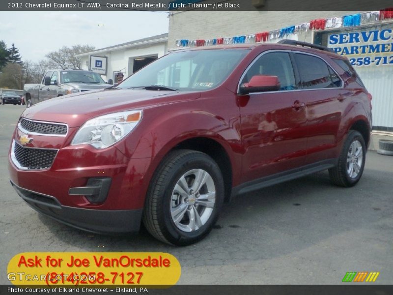 Cardinal Red Metallic / Light Titanium/Jet Black 2012 Chevrolet Equinox LT AWD
