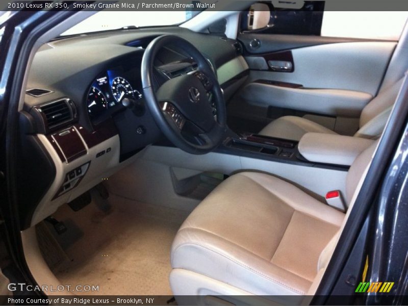 Smokey Granite Mica / Parchment/Brown Walnut 2010 Lexus RX 350