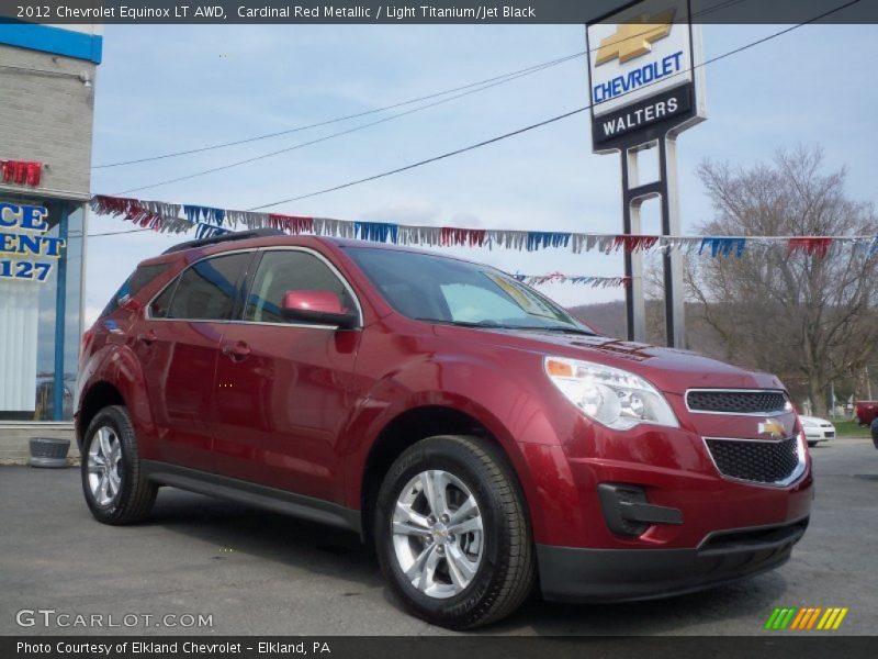 Cardinal Red Metallic / Light Titanium/Jet Black 2012 Chevrolet Equinox LT AWD