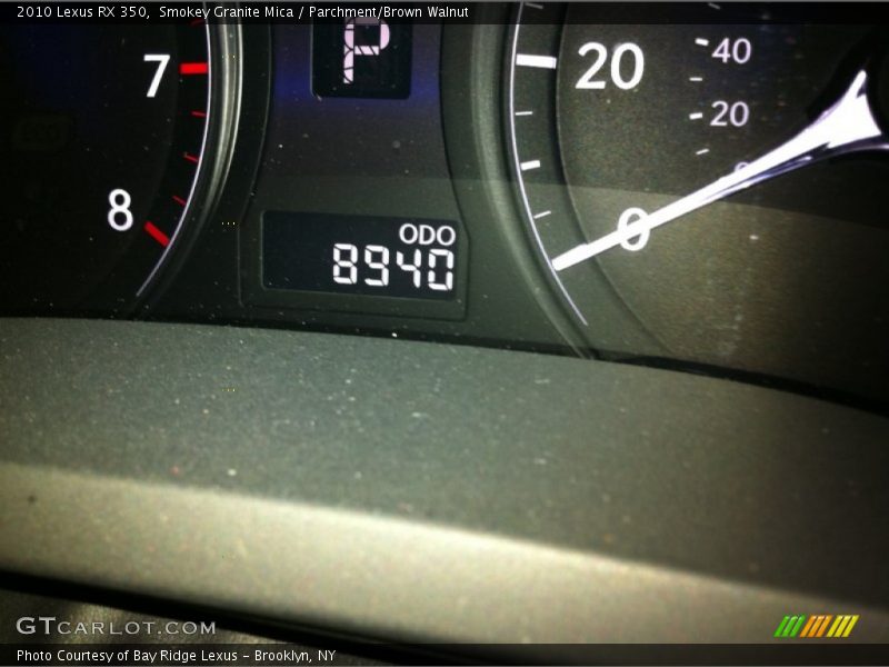 Smokey Granite Mica / Parchment/Brown Walnut 2010 Lexus RX 350