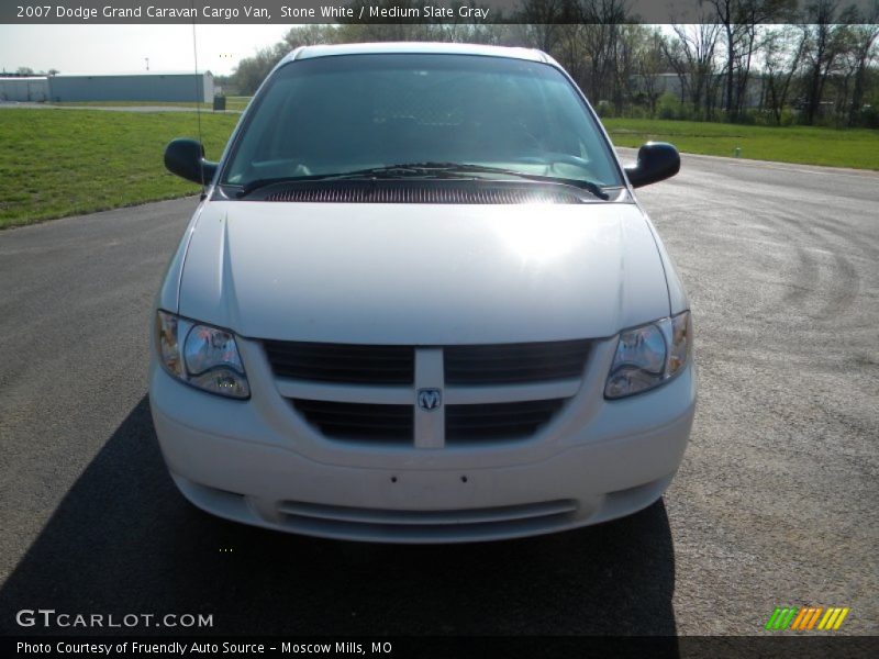 Stone White / Medium Slate Gray 2007 Dodge Grand Caravan Cargo Van