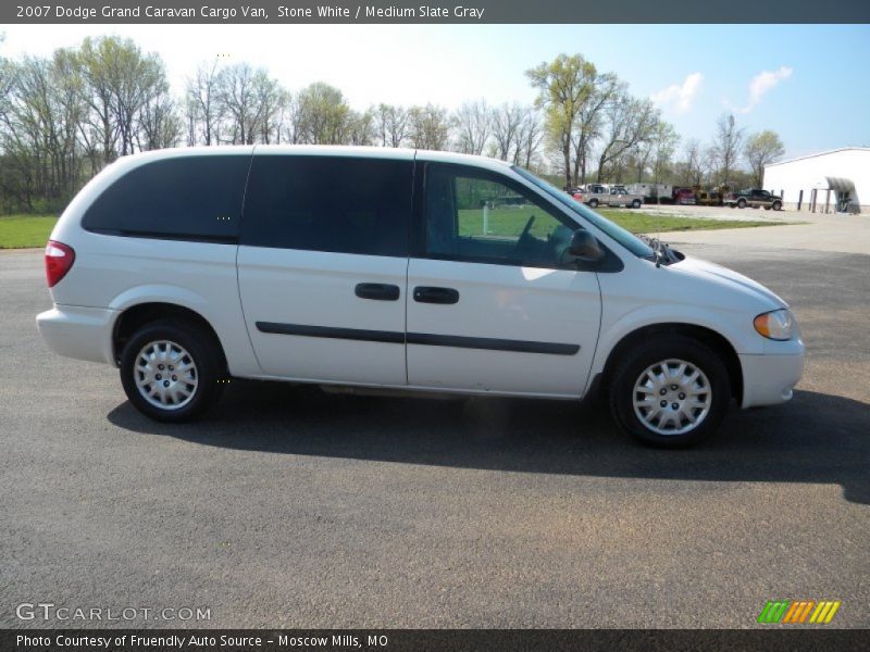 Stone White / Medium Slate Gray 2007 Dodge Grand Caravan Cargo Van