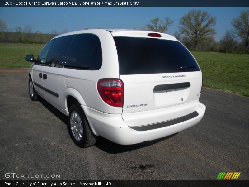 Stone White / Medium Slate Gray 2007 Dodge Grand Caravan Cargo Van