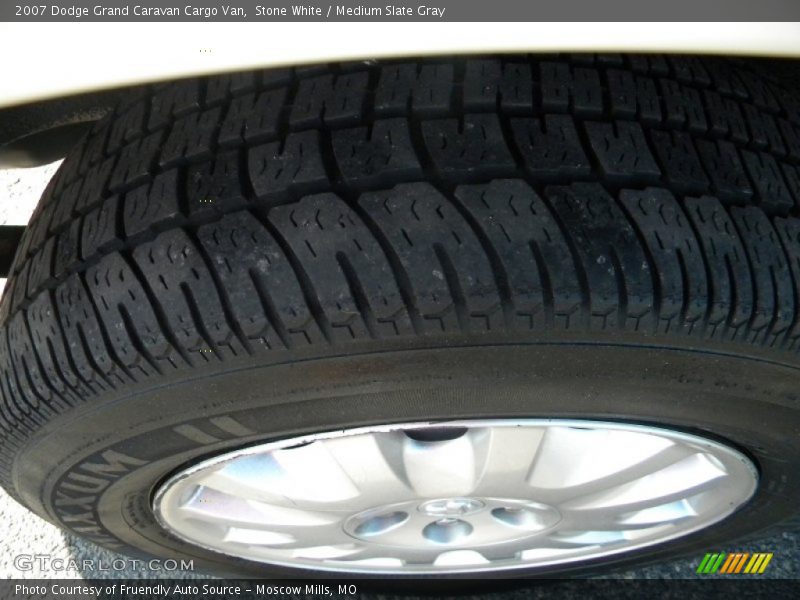 Stone White / Medium Slate Gray 2007 Dodge Grand Caravan Cargo Van