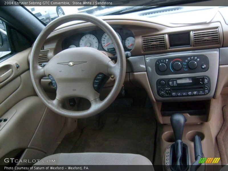 Stone White / Sandstone 2004 Chrysler Sebring GTC Convertible