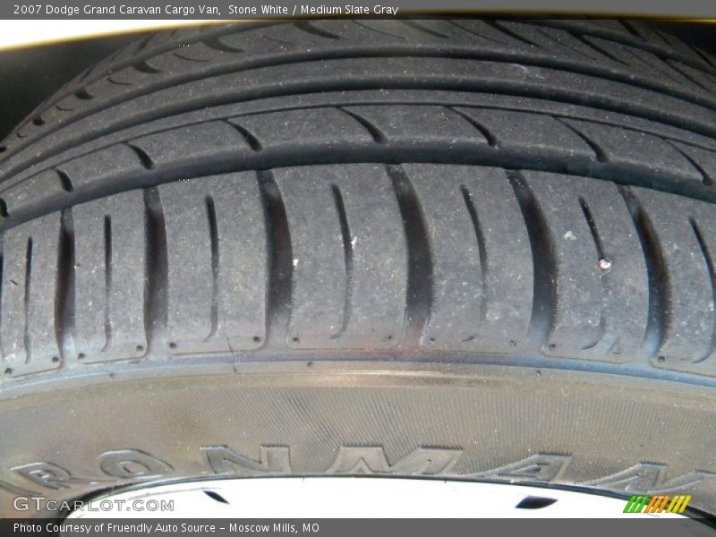 Stone White / Medium Slate Gray 2007 Dodge Grand Caravan Cargo Van