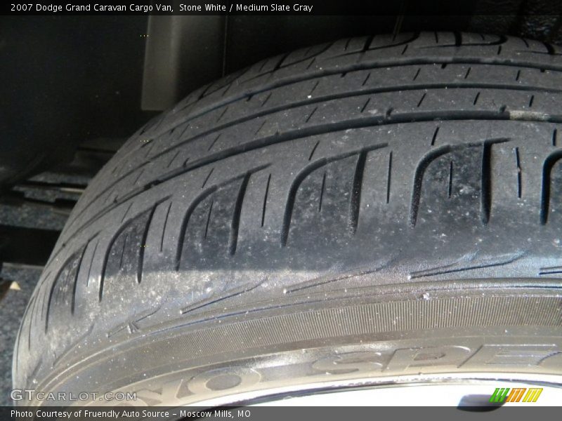 Stone White / Medium Slate Gray 2007 Dodge Grand Caravan Cargo Van