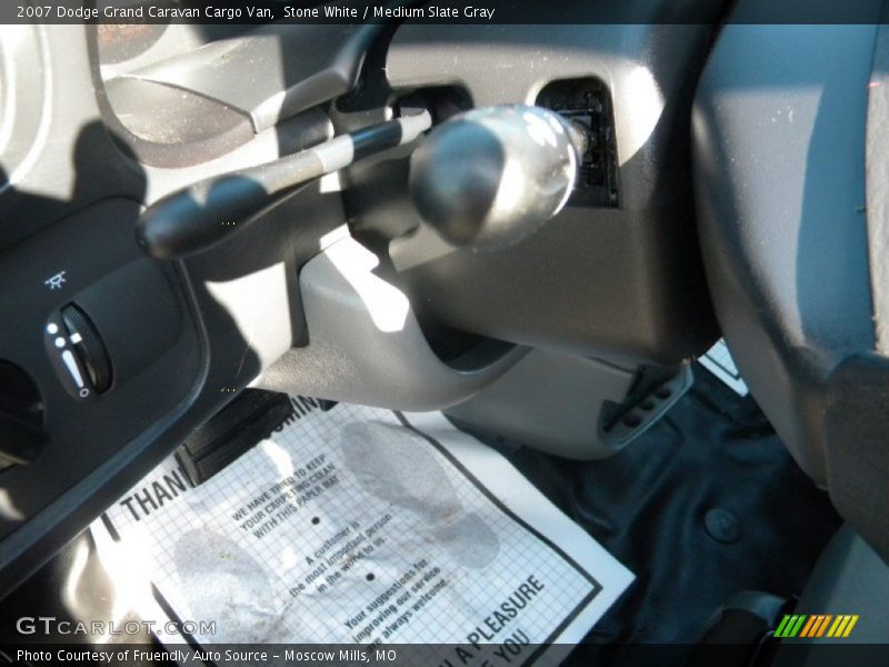 Stone White / Medium Slate Gray 2007 Dodge Grand Caravan Cargo Van