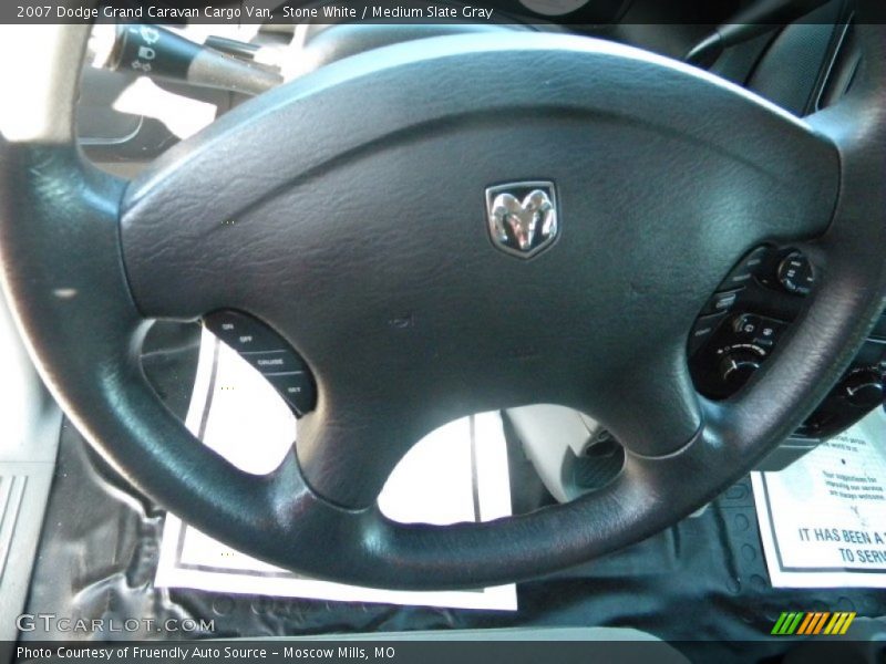 Stone White / Medium Slate Gray 2007 Dodge Grand Caravan Cargo Van