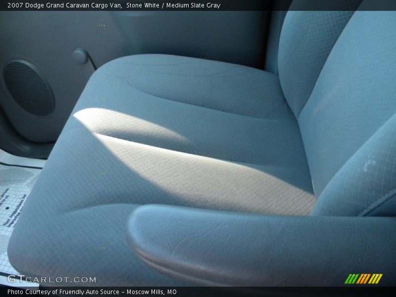 Stone White / Medium Slate Gray 2007 Dodge Grand Caravan Cargo Van