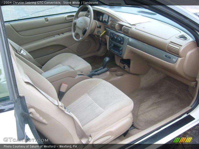 Stone White / Sandstone 2004 Chrysler Sebring GTC Convertible