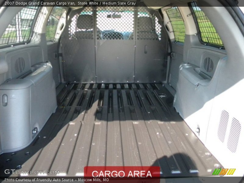 Stone White / Medium Slate Gray 2007 Dodge Grand Caravan Cargo Van