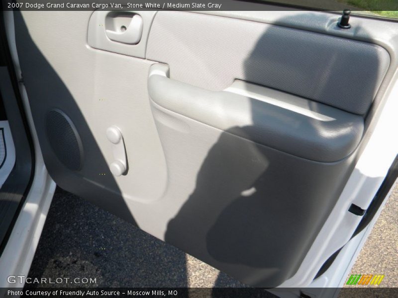 Stone White / Medium Slate Gray 2007 Dodge Grand Caravan Cargo Van