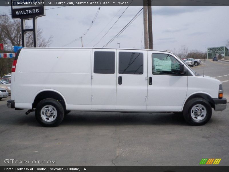 Summit White / Medium Pewter 2012 Chevrolet Express 3500 Cargo Van