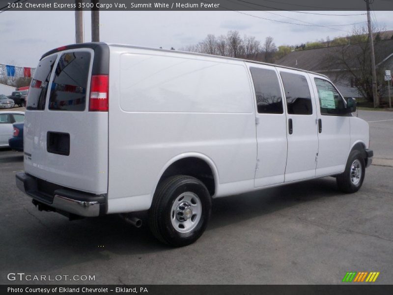 Summit White / Medium Pewter 2012 Chevrolet Express 3500 Cargo Van