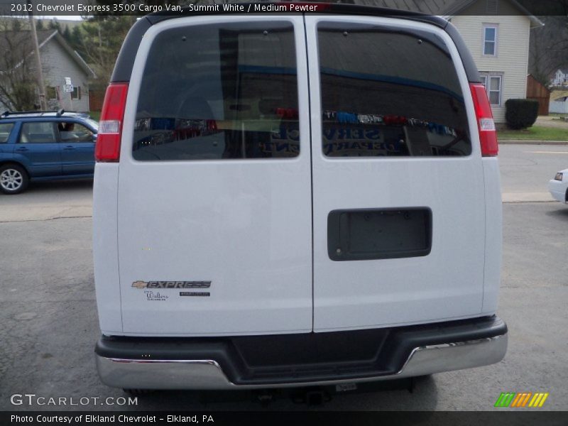 Summit White / Medium Pewter 2012 Chevrolet Express 3500 Cargo Van