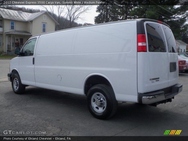 Summit White / Medium Pewter 2012 Chevrolet Express 3500 Cargo Van
