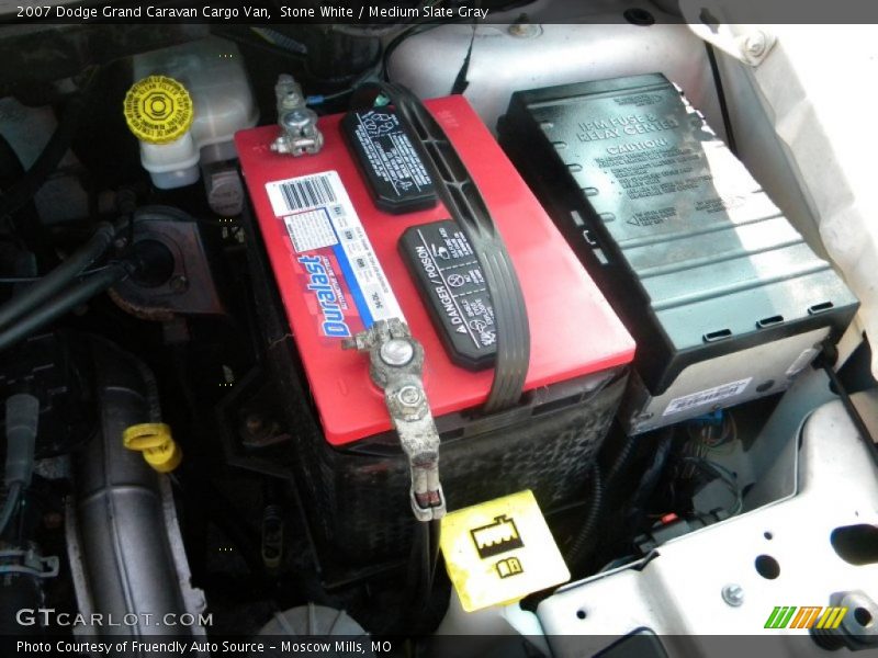 Stone White / Medium Slate Gray 2007 Dodge Grand Caravan Cargo Van