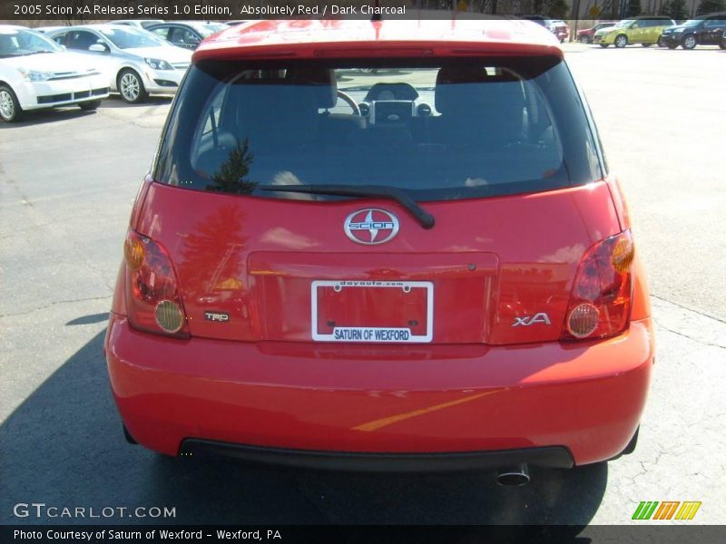 Absolutely Red / Dark Charcoal 2005 Scion xA Release Series 1.0 Edition