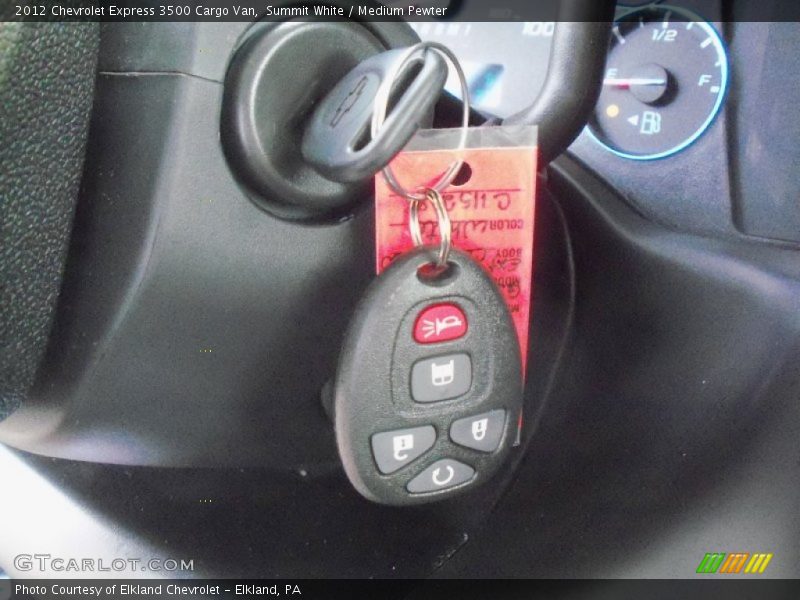 Summit White / Medium Pewter 2012 Chevrolet Express 3500 Cargo Van