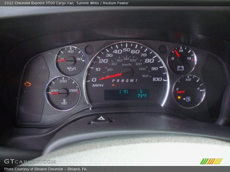 Summit White / Medium Pewter 2012 Chevrolet Express 3500 Cargo Van