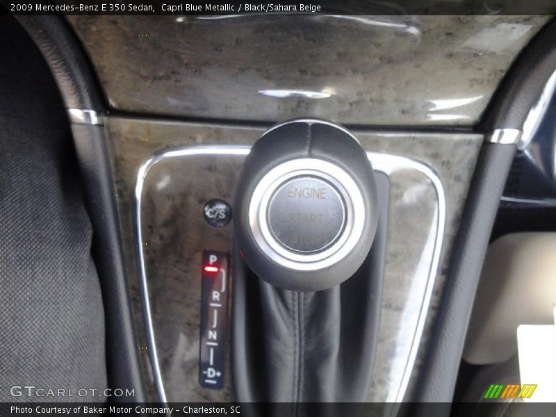 Capri Blue Metallic / Black/Sahara Beige 2009 Mercedes-Benz E 350 Sedan
