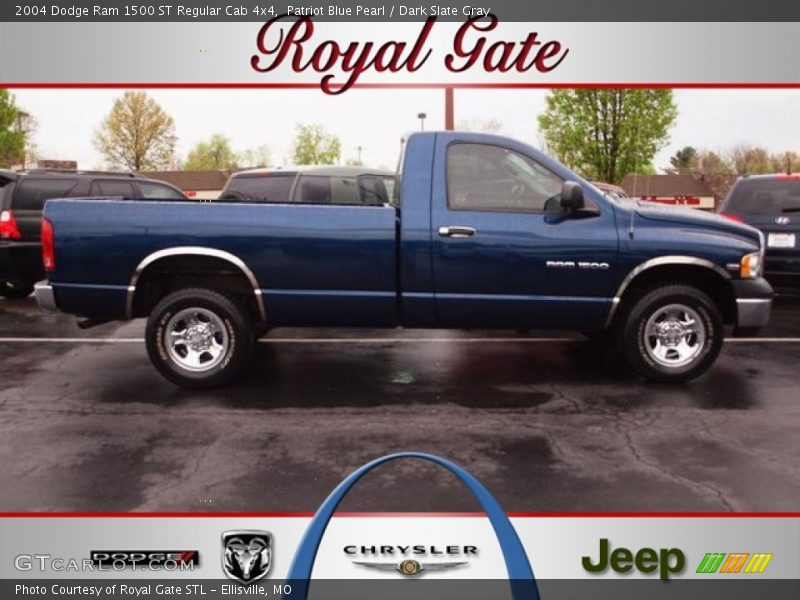Patriot Blue Pearl / Dark Slate Gray 2004 Dodge Ram 1500 ST Regular Cab 4x4