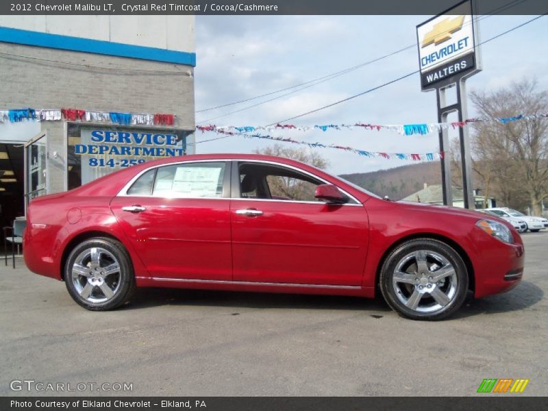 Crystal Red Tintcoat / Cocoa/Cashmere 2012 Chevrolet Malibu LT