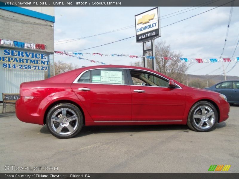 Crystal Red Tintcoat / Cocoa/Cashmere 2012 Chevrolet Malibu LT
