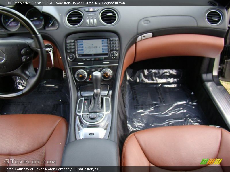 Pewter Metallic / Cognac Brown 2007 Mercedes-Benz SL 550 Roadster
