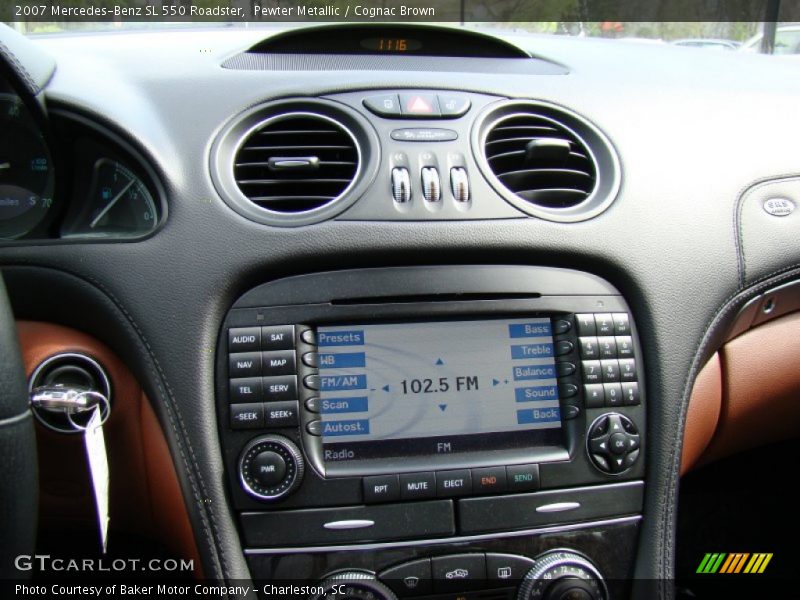 Pewter Metallic / Cognac Brown 2007 Mercedes-Benz SL 550 Roadster