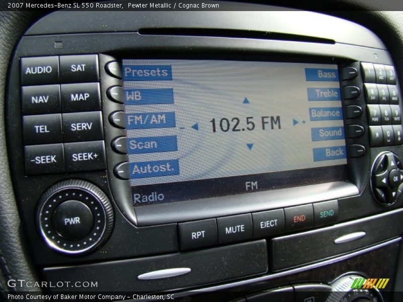 Controls of 2007 SL 550 Roadster