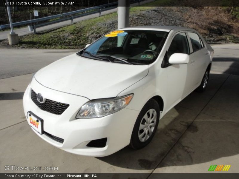 Super White / Ash 2010 Toyota Corolla