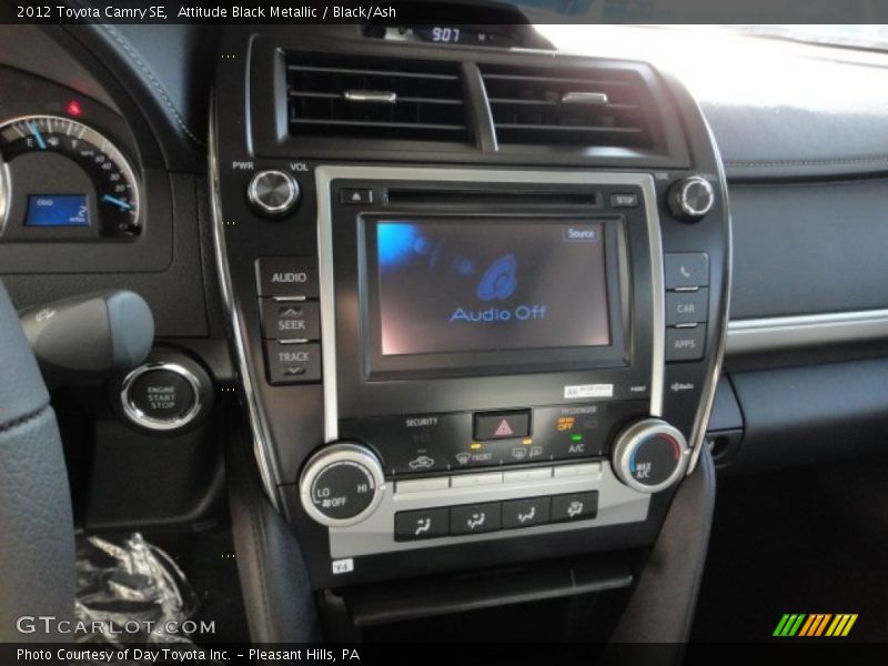 Attitude Black Metallic / Black/Ash 2012 Toyota Camry SE